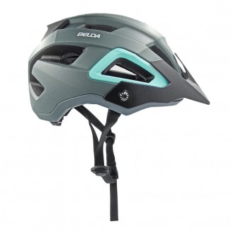 Casco Belda S-332 MTB c/Luz / Matt Titianium Green