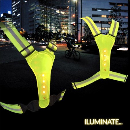 Chaleco Reflectante Belda c/ luces Led