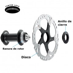 Rotor 160mm. Shimano Deore XT RT79