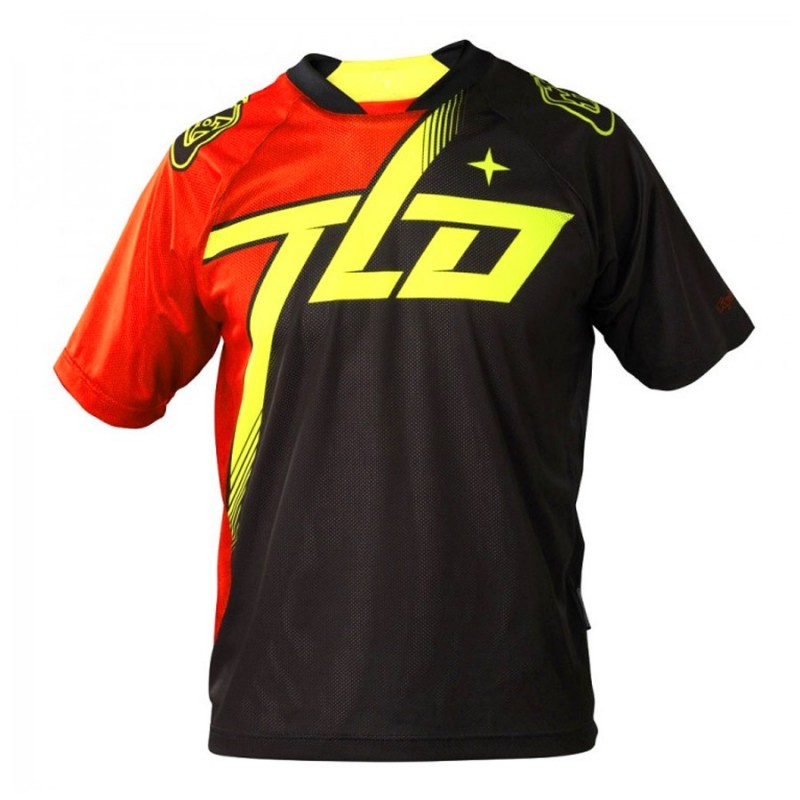 Tricota MTB Troy Lee Designs Skyline / Negro-Rojo-Amarillo