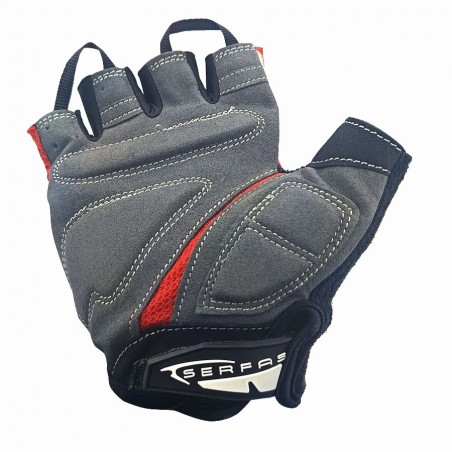 Guantes ciclismo Serfas Zen Rojo-Blanco