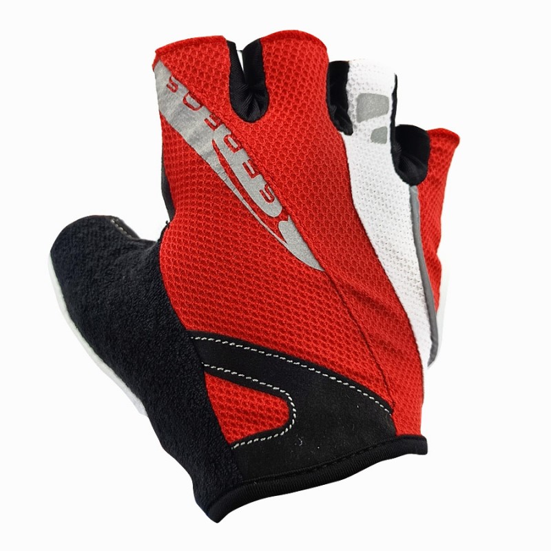 Guantes ciclismo Serfas Zen Rojo-Blanco