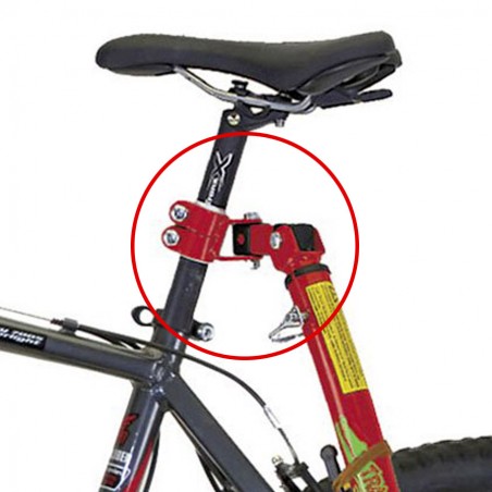 Trail-Gator Enganche Extra a tubo de asiento (Kit) Rojo