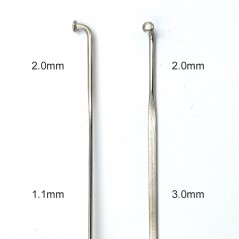 Set de Rayos 255mm. Planos Radelli MTB
