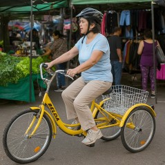 Triciclo 24" Para adultos Belda Amarillo