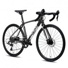 Bicicleta Ruta Infantil 20" Paco Pro Disc 2x10 vel. Negra