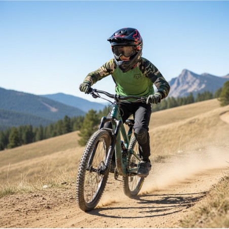 Antiparras Fox Youth Main Bnkr-Spark / Green Camo