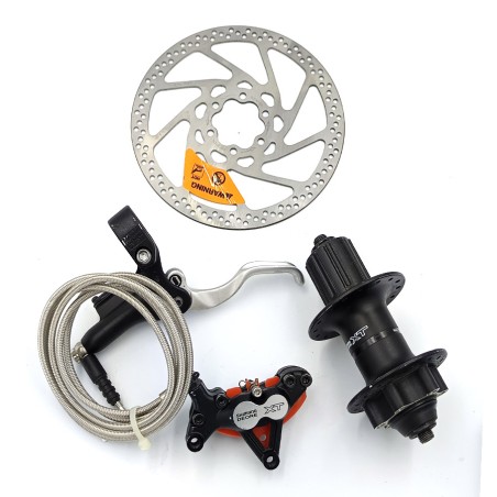 Freno disco Shimano Deore XT c/maza, Trasera, Set completo, hidraulico