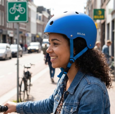Casco Urbano Belda SK-597 Azul
