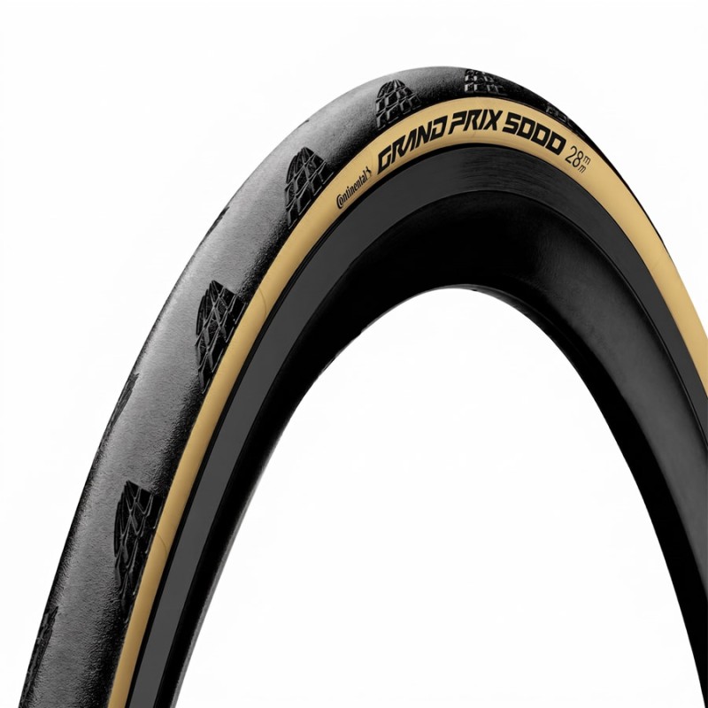 Neumático 700 x 28c Continental GP 5000 Crema Neumático 700 x 28c Continental GP 5000 Crema