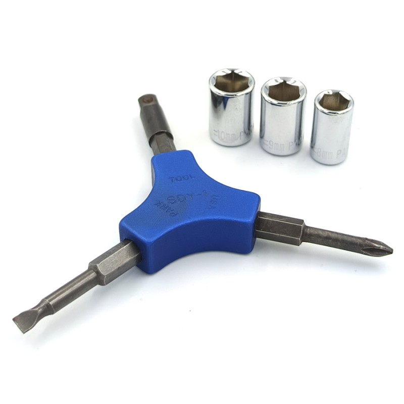 Llave 3 puntas Park Tool SDY-1 (Con Dados y Puntas)