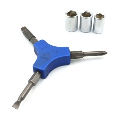 Llave 3 puntas Park Tool SDY-1 (Con Dados y Puntas)