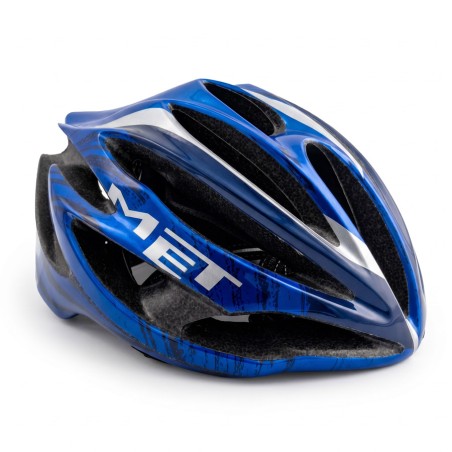 Casco Ruta Met Stradivarius UL Azul-Plata