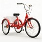 Triciclo 24" Para adultos Belda Rojo
