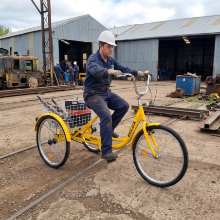 Triciclo 24" Para adultos Belda Amarillo