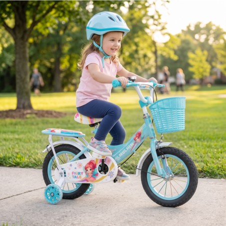 Bicicleta Infantil 12" Belda Kids Celeste