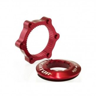 Adaptador Alligator Center Lock A 6 Pernos Rojo