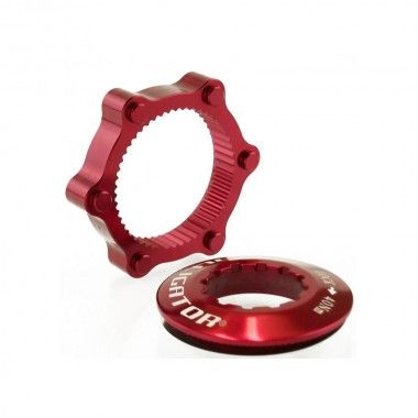 Adaptador Alligator Center Lock A 6 Pernos Rojo